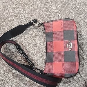 Coach buffalo plaid purse